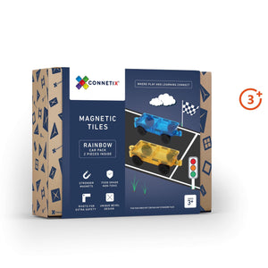 Rainbow Car Pack - 2 Pieces-Connetix-Modern Rascals