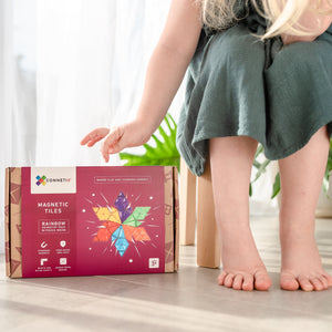 Rainbow Geometry Pack - 30 Pieces-Connetix-Modern Rascals