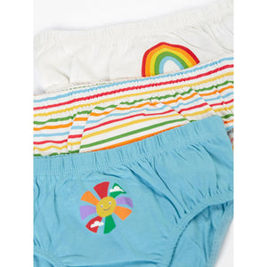 Rainbow Harison Briefs, 3-pack - 2 Left Size 7-8 & 8-9 years-Frugi-Modern Rascals