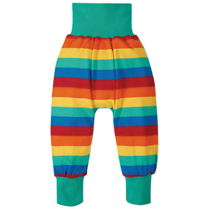 Rainbow Stripe Parsnip Pants - 1 Left Size 4-5 years-Frugi-Modern Rascals