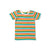 Rainbow Stripe Summer Short Sleeve T-Shirt-Little Green Radicals-Modern Rascals
