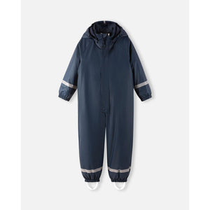 Rapakko Waterproof Rain Overall with Fleece Lining - Navy-Reima-Modern Rascals
