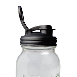ReCAP Mason Jar Regular Mouth Pour Cap - Black-ReCAP-Modern Rascals
