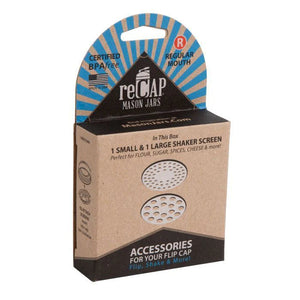 ReCAP Mason Jar Shaker Inserts - Silver (Flip Cap Add On)-ReCAP-Modern Rascals