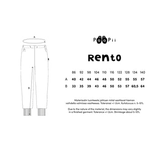 RENTO Space Sweatpants - 1 Left Size 3-4 years-PaaPii-Modern Rascals