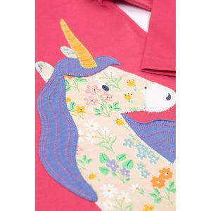Rose/Unicorn Anna Circular Top - 1 Left Size 3-4 years-Frugi-Modern Rascals