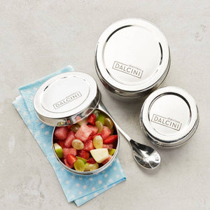 Round Snack Trio | Mix of 3 Container Sizes-Dalcini Stainless-Modern Rascals