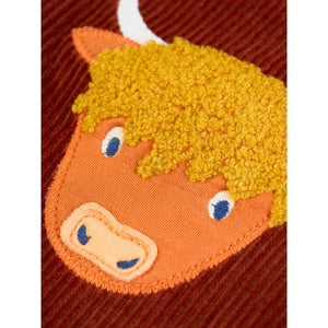 Rust / Highland Cow Arlo Cord Trousers - 2 Left Size 3-4 & 4-5 years-Frugi-Modern Rascals