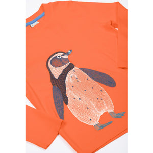 Salamander/Penguin Adventure Embroidered Top-Frugi-Modern Rascals
