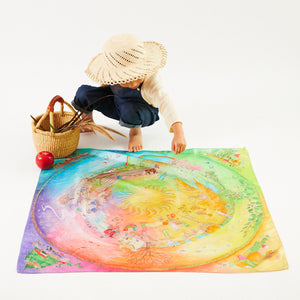 Sarah's Silks Classic Playsilk - Around the Year on the Farm - collab with the Wilded Family-Sarah's Silks-Modern Rascals