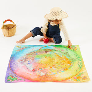 Sarah's Silks Classic Playsilk - Around the Year on the Farm - collab with the Wilded Family-Sarah's Silks-Modern Rascals