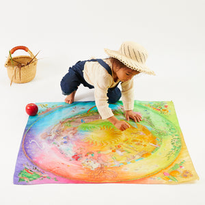 Sarah's Silks Classic Playsilk - Around the Year on the Farm - collab with the Wilded Family-Sarah's Silks-Modern Rascals