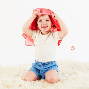 Sarah's Silks Mini Playsilk - Strawberry-Sarah's Silks-Modern Rascals