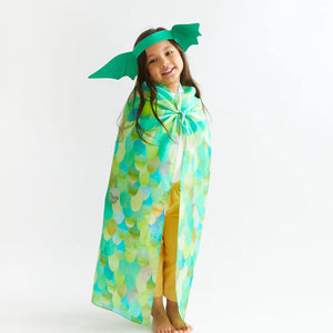 Sarah's Silks Playsilk - Green Dinosaur-Sarah's Silks-Modern Rascals