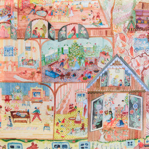 Sarah's Silks Seek and Find Playsilk - Christmas in the Dollhouse-Sarah's Silks-Modern Rascals