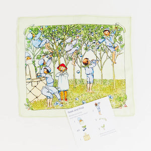 Sarah's Silks Seek and Find Playsilk - MINI Blueberry Family Family Collab with Elsa Beskow-Sarah's Silks-Modern Rascals