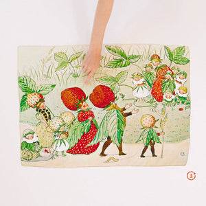 Sarah's Silks Seek and Find Playsilk - Strawberry Family Collab with Elsa Beskow-Sarah's Silks-Modern Rascals