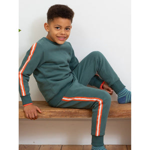 Side Stripe Joggers in Pine - 1 Left Size 2-3 years-Kite-Modern Rascals