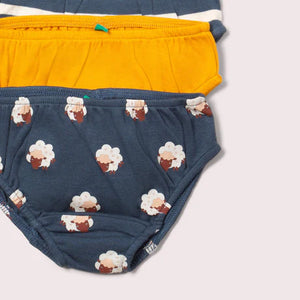 Sleeping Sheep Organic Underwear Set - 3 Pack-Little Green Radicals-Modern Rascals
