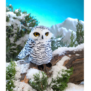 Small Snowy Owl Puppet-Folkmanis Puppets-Modern Rascals