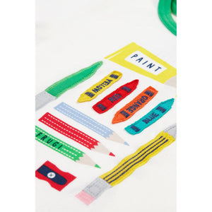 Soft White / Let's Create Xavier Circular T-Shirt-Frugi-Modern Rascals