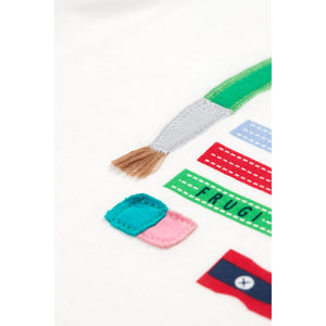 Soft White / Let's Create Xavier Circular T-Shirt-Frugi-Modern Rascals