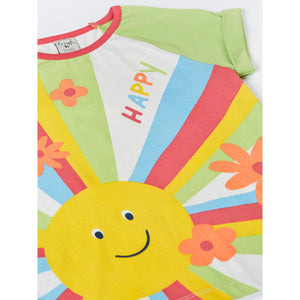 Soft White/Sun Nyomi Raglan T-Shirt-Frugi-Modern Rascals