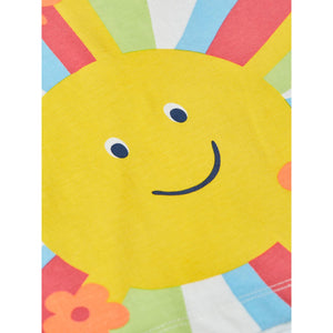 Soft White/Sun Nyomi Raglan T-Shirt-Frugi-Modern Rascals