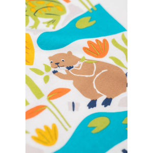 Soft White/Waterways Tamar Raglan Top-Frugi-Modern Rascals