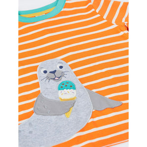 Spark Breton/Seal Scout Circular T-Shirt-Frugi-Modern Rascals