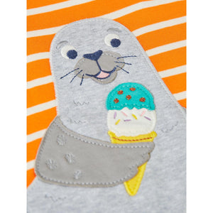 Spark Breton/Seal Scout Circular T-Shirt-Frugi-Modern Rascals