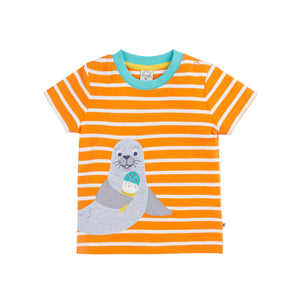 Spark Breton/Seal Scout Circular T-Shirt-Frugi-Modern Rascals