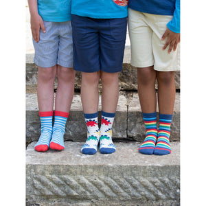 Steggie Stomp Socks - 3 Pack - 1 Left Size 2-4 years-Kite-Modern Rascals