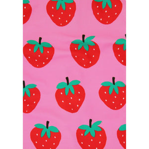 Strawberry Print Long Sleeve Rashguard-Toby Tiger-Modern Rascals