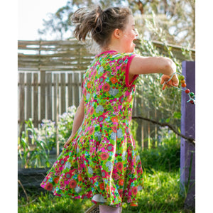 Summer Passion Short Sleeve Dress - 1 Left Size 12 years-Uddevalla Barn-Modern Rascals