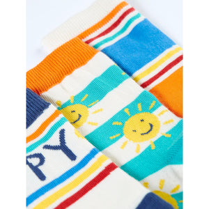 Summer Rock My Socks - 3 Pack - 2 Left Size 2-4 & 6-8 years-Frugi-Modern Rascals