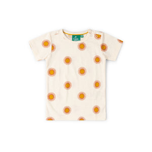 Summer Sun Short Sleeve Popper T-Shirt - 1 Left Size 2-3 years-Little Green Radicals-Modern Rascals