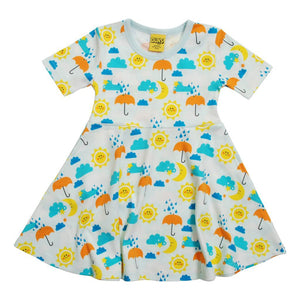 Sun And Rain Short Sleeve Skater Dress-Duns Sweden-Modern Rascals