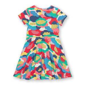 Super Doodle Short Sleeve Skater Dress-Kite-Modern Rascals