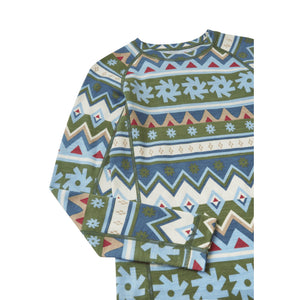 Taitoa Merino Wool Thermal Base Layer Set - Green Clay-Reima-Modern Rascals