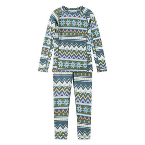 Taitoa Merino Wool Thermal Base Layer Set - Green Clay-Reima-Modern Rascals