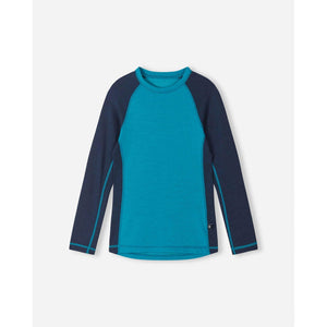 Taitoa Wool-Lyocell Blend Base Layer Set - Aquatic Blue - Solid-Reima-Modern Rascals