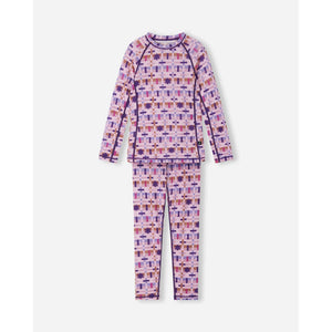 Taitoa Wool-Lyocell Blend Base Layer Set - Pale Rose - Print-Reima-Modern Rascals
