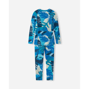 Taitoa Wool-Lyocell Blend Thermal Base Layer Set - Bright Blue-Reima-Modern Rascals