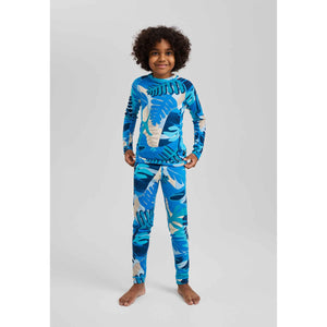 Taitoa Wool-Lyocell Blend Thermal Base Layer Set - Bright Blue-Reima-Modern Rascals