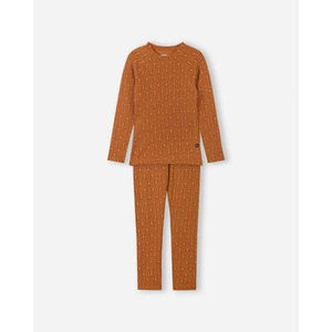 Taival Wool-blend Base Layer Set - Cinnamon Brown-Reima-Modern Rascals