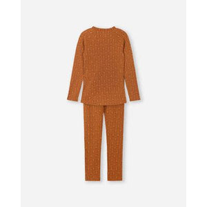 Taival Wool-blend Base Layer Set - Cinnamon Brown-Reima-Modern Rascals