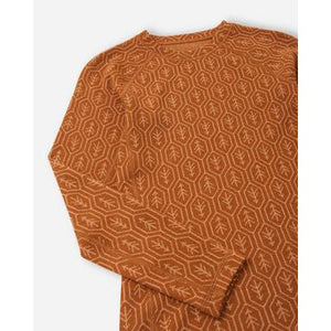 Taival Wool-blend Base Layer Set - Cinnamon Brown-Reima-Modern Rascals