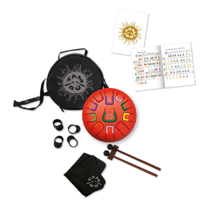 Tambu 8" 11 Tones Tongue Drum - Scarlet Sunset-Tambu-Modern Rascals