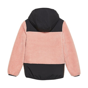 Teddy Fleece Jacket with Hood in Misty Rose - 1 Left Size 12-14 years-Color Kids-Modern Rascals